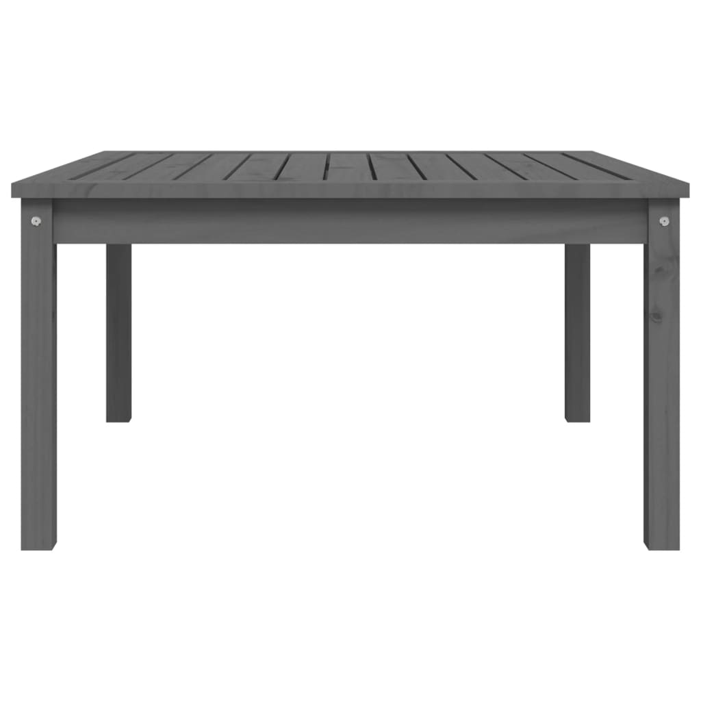 VidaXL Gartentisch Grau 82,5x82,5x45 cm Massivholz Kiefer