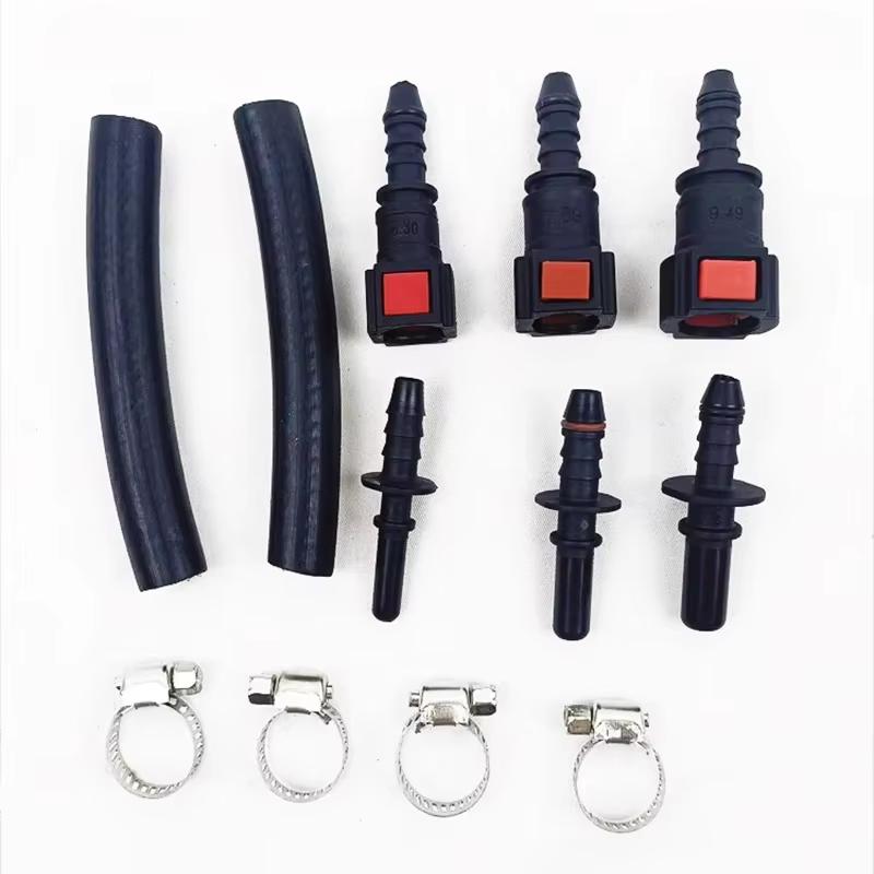 Car Motorcycle Automobile Fuel System Gasoline Pressure Gauge Tester Tool 0-100PSI with Valve 63mm 789mm 949mm