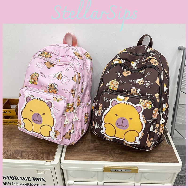 Cute Cartoon Food Dolphin Pattern Student Leisure Backpack For Daily Use And School Commute