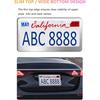 License Plate Frames - 2 Packs Stainless Steel Universal Car Tag Frame for Front and Rear Number Holder with Screws & Chrome Caps