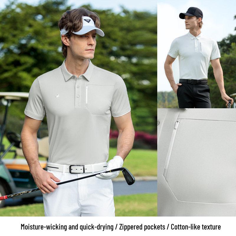 PGM2026 Men's Quick Dry Short Sleeve Polo Shirt for Golf