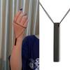 Stainless steel Hip-hop Black Sweater chain Rectangle necklace Jewelry accessories Necklace for men