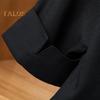 Damen Blazer mit Revers und Knopfleiste, einfarbig, lässig, lockerer Mantel, Dreiviertelärmel, dünnes Sommeranzugoberteil für das Pendeln im Büro