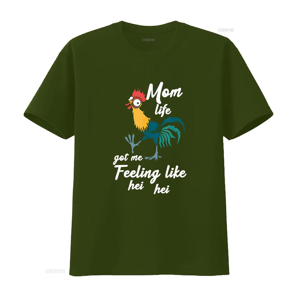 Mom Life Got Me Feeling Like Hei Pullover T Shirt Vintage Washed Versatile Slightly Soft Stylish Breathable Designer Clothes