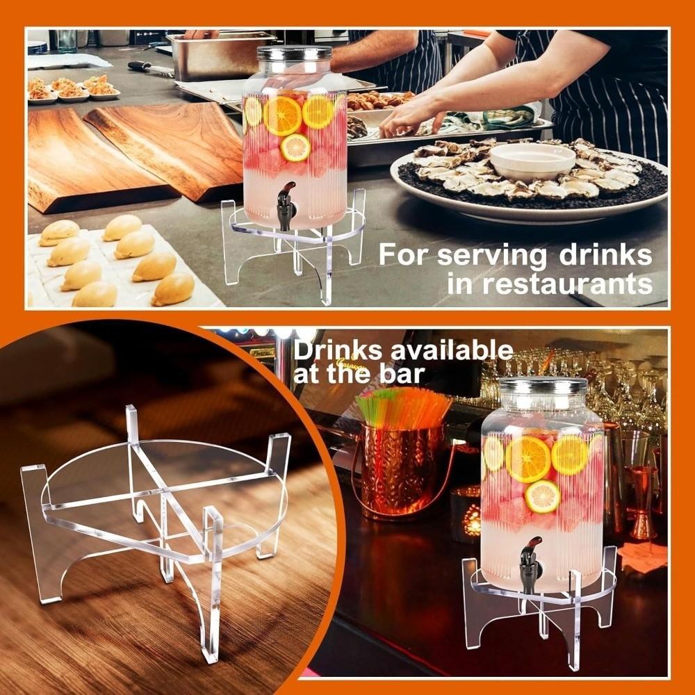 Acrylic Beverage Kettle Support Bracket Transparent Foods Organizer Stand  Kitchen