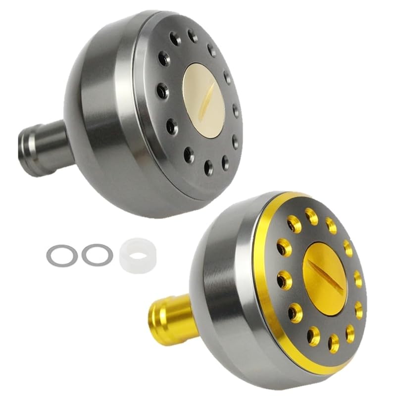 

[APAGAI] [Set of 2] Aluminum round knob Made of aluminum spinning reel fishing Green items power handle knob shimano A daiwa S exchange 38mm