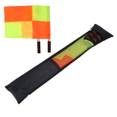 Schiedsrichter Linienrichter Fahne mit Aufbewahrungstasche für Sportspiel Fußball Hockey Training Fußball Schiedsrichter Fahne