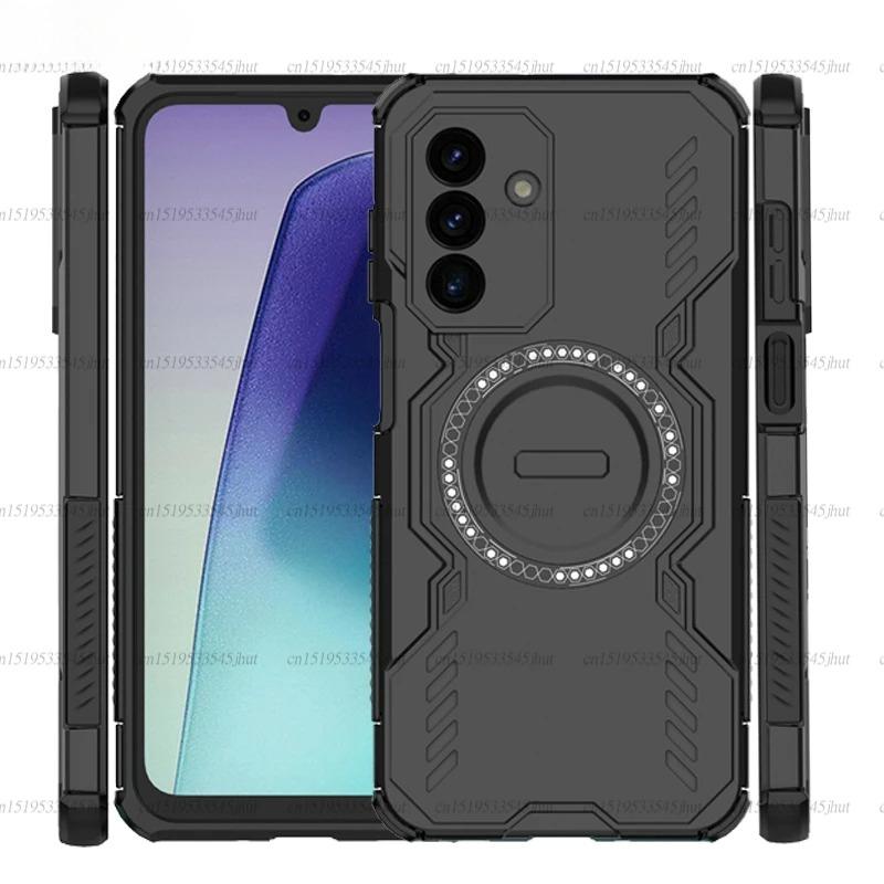Shockproof Armor Case For Samsung Galaxy A17 Magnetic Adsorption Wireless Charge Cover For Samsung A17 Case For Samsung A17 Case