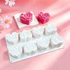 Heart Shaped Mousse Cake Mold Rose Dessert Mold Gift Silicone Cake Mold  Valentine's Day