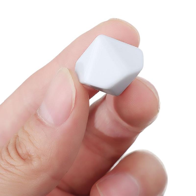 7Pcs Polyhedral Plastic Dices Multiple-faced Various Shape Engravable Game Dices for Club Party Family Board Game Props