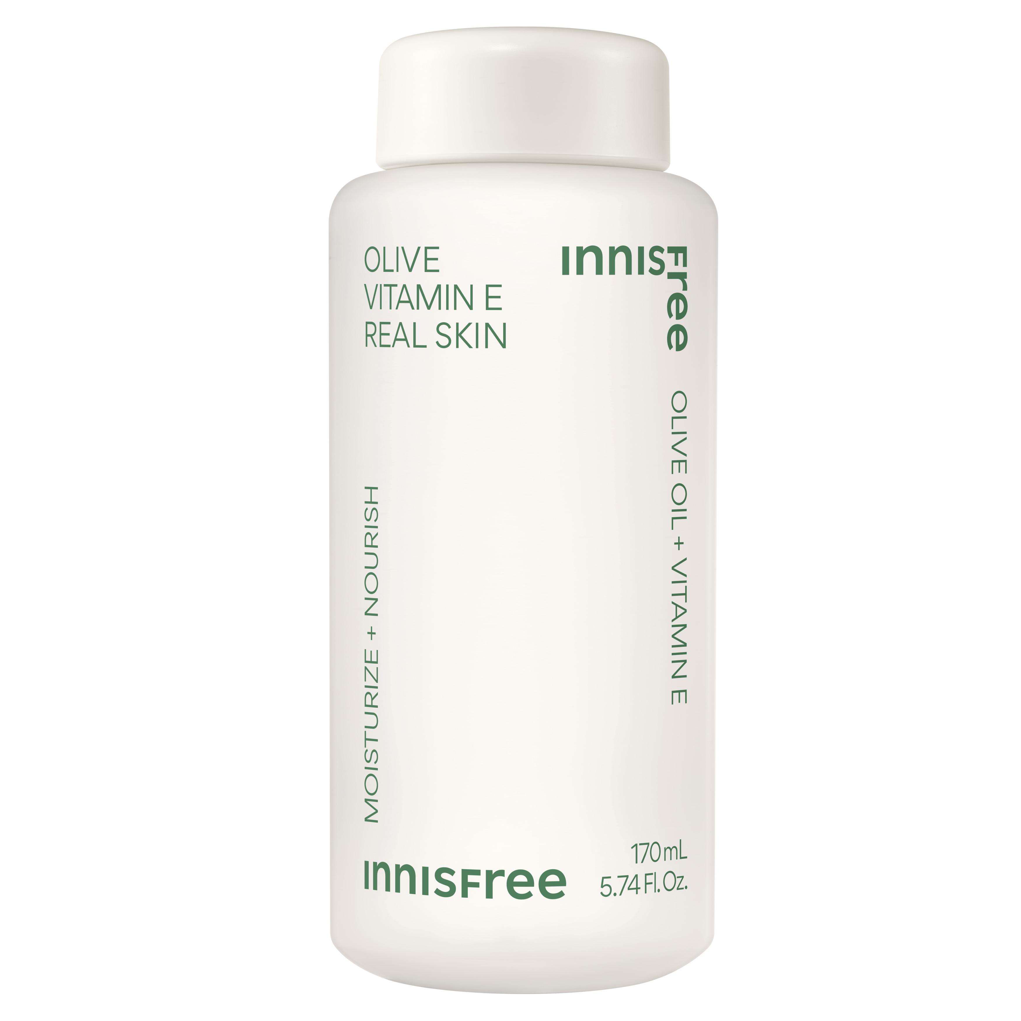 Innisfree Оливковый тонер с витамином E Real Skin, интенсивно увлажняющий, питательный, 170 мл