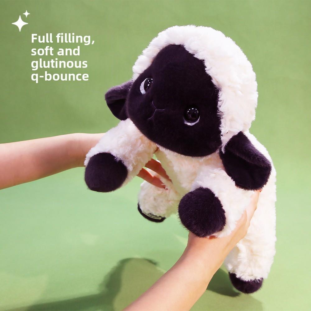 Plush Sheep Soft Toy With Pp Cotton Filling For Kids Bedroom Decor