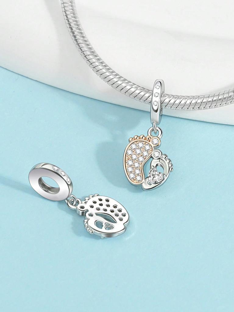 Charms Plata Copper Colors Mother'S Day Love Hug Letters Beads Pendant For Original Bracelet For Women Diy Jewelry Love Gift