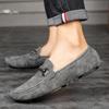 New Leather Men Shoes Short Plush Shoes Casual Luxury Formal Business Loafers Italian Breathable Driving Moccasins Boat Shoes