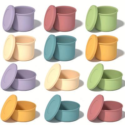 [Tazza in Silicone] Set da 1 Tazza Isolante in Silicone da 250 ml | Sicura per Microonde con Coperchio per Sigillatura Anti-Caduta e Anti-Perdite d'Acqua