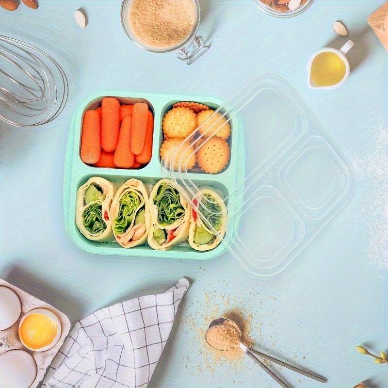 1pc Snack Candy Nuts Fruit Storage Box – 3-Compartment Container, Reusable Meal Prep, Portable Lunch Box for Home/Office, Dishwasher/Microwave Safe