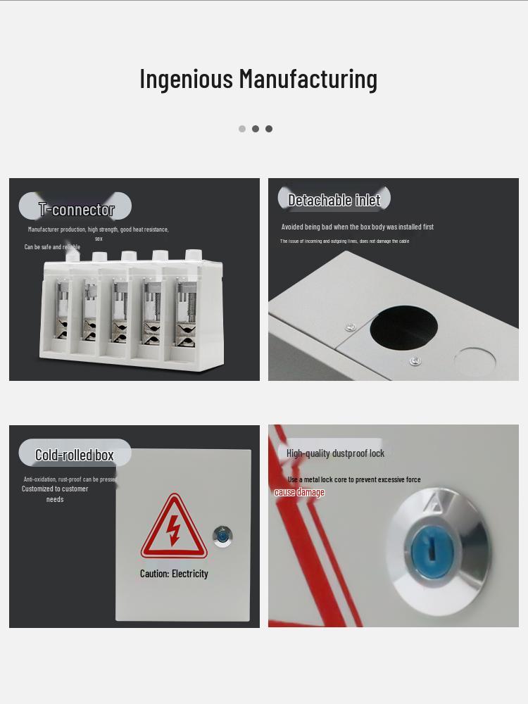 T-Type Copper Busbar High-Current Low-Voltage Cable Distribution Terminal Box