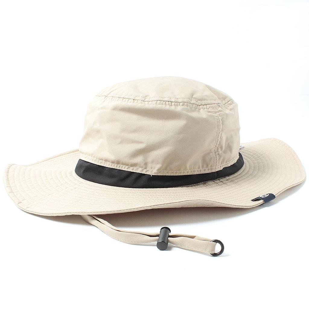 Basic Enchi Teflon Safari Hat Hand UV Sun Chin Rain and Beige 2, Water-Repellent, Washable, 99.9% Protection, UPF50+, Ventilation, Breathable,