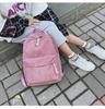 SCIONE Soft Fabric Backpack Female Corduroy Design School Teenage Girls Striped Backpack Mochila Bag
