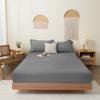 New Cotton Sheet Fitted Bedding Set Bed Mattress Cover with Elastic Bands Double Linen Anti-slip Adjustable Bedspread