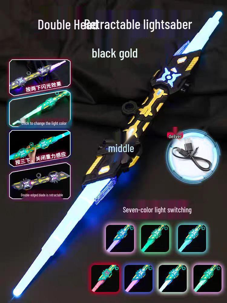 

Светящийся Змеиный Гром Двуглавый Выдвижной Световой Меч Игрушка