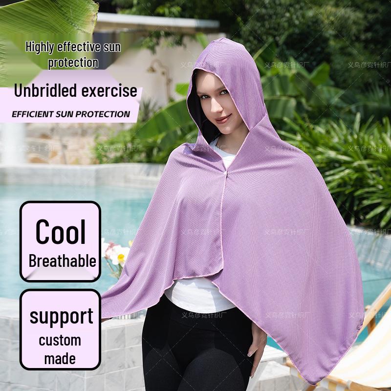 Summer Quick-Dry Hooded Beach Cape: Stylish, Lightweight Sun Protection