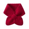 Thickening Cross Knitted Scarf Bib Snood Cowl Tube Thermal Neck Warmer Scarf  Winter