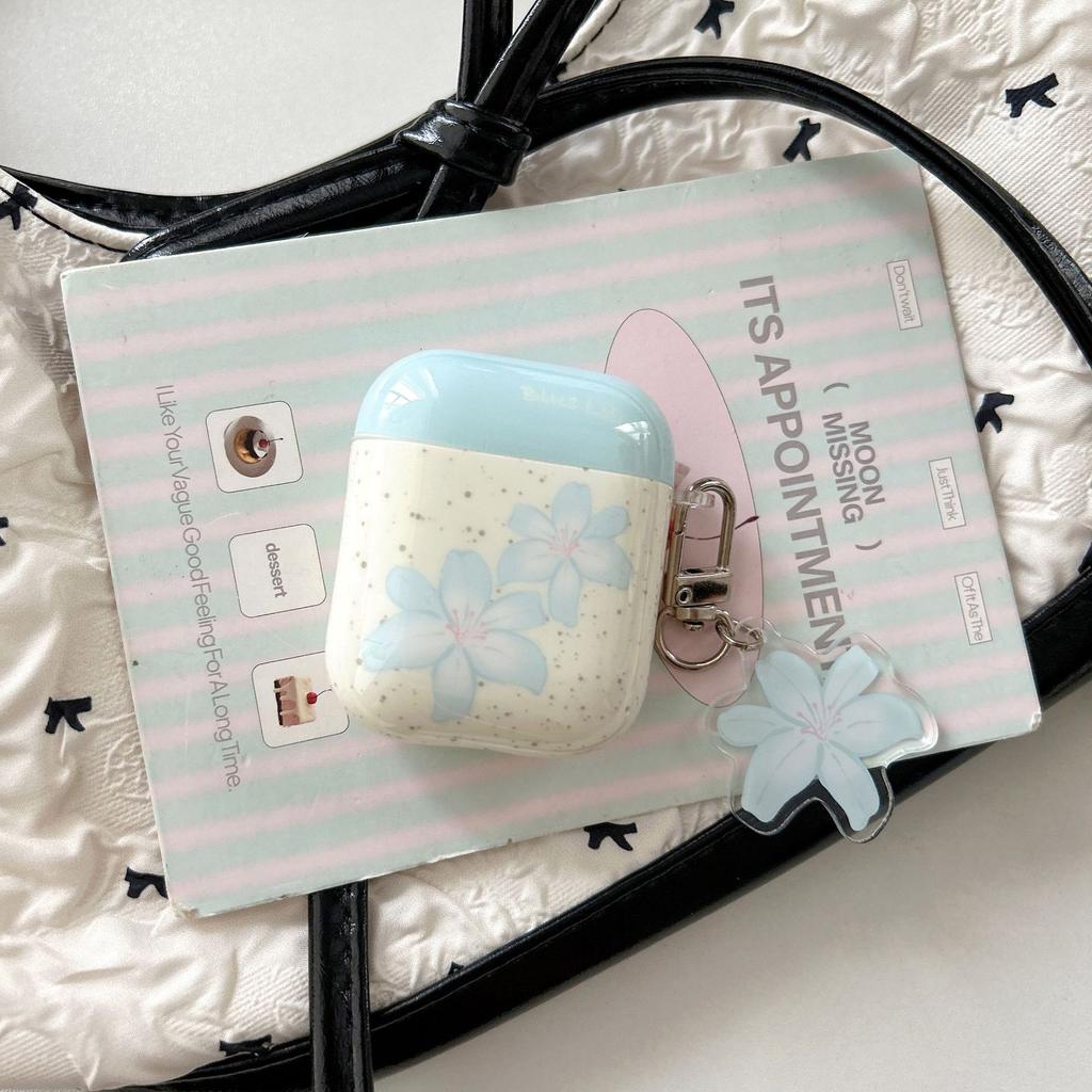Polka Dot Lily Apple Applicable Apple AirpodsPro1 Bluetooth Headset 1 Protective Case Soft Case Headphone Case 1