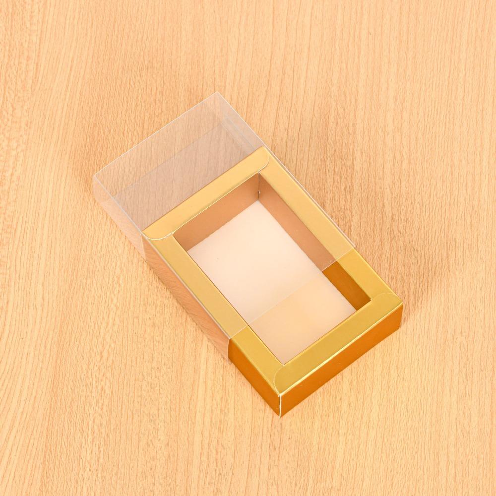 

5PCS Square Gift Packaging Boxes Kraft Paper Drawer Box Display Birthday Presents Packaging 9x6x4cm золотий