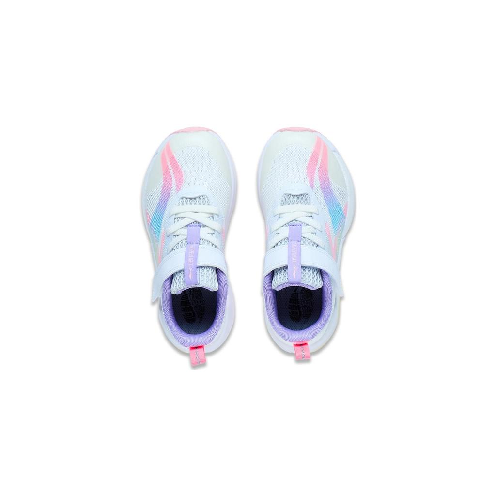 LiNing Ultra Light 20 Non-Slip Wear-Resistant Low-Top Running Shoes Kids Shoes White Pink YKNT052-8