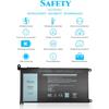 WDXOR WDX0R Battery Replacement for Dell Inspiron 13 15 5000 7000 5570 7579 7378 5567 7573 5565 5379 5378 Latitude 3490 3590 3340 3390 Vostro 5468