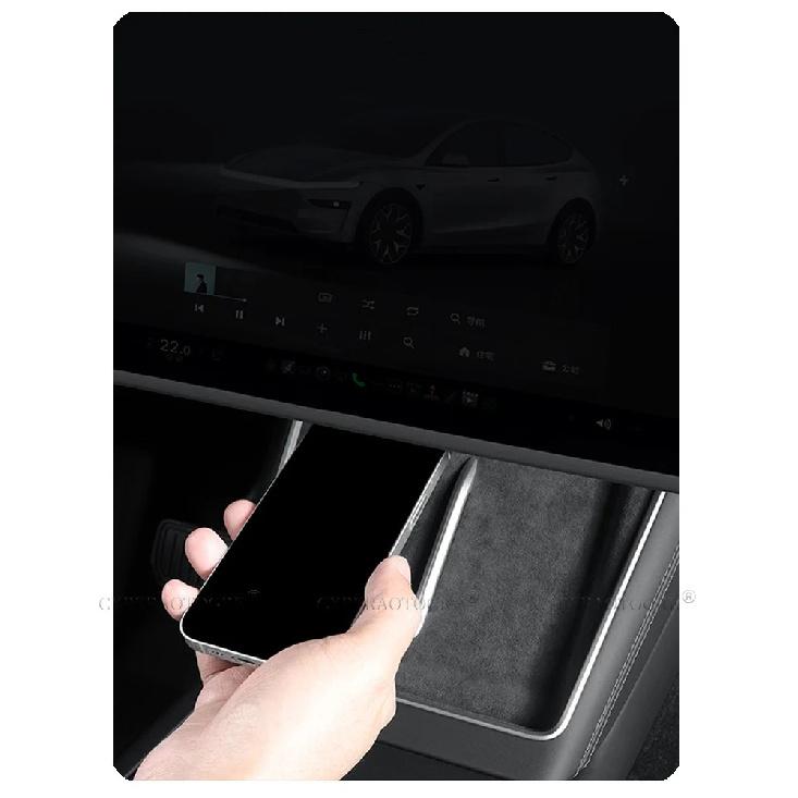 For Tesla Model Y Juniper 2026 Central Control Display Navigation Screen Protector 16-inch Silicone Protective Frame Edge Cover
