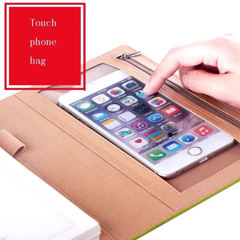 A5 Loose-leaf Creative Notebook Multi-function Coil Notepad Business Gift Box Set Hand Account Leather Case Notebook Case