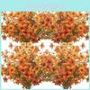 Artificial Autumn Flowers Silk Plant Fall Decor For Thanksgiving And Halloween Celebrations