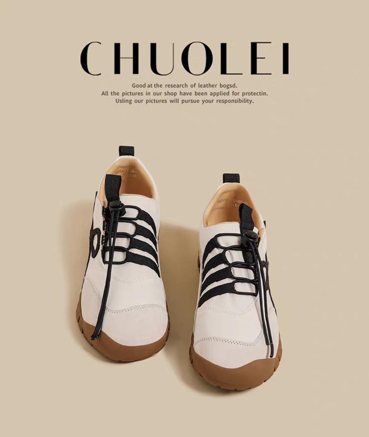 

2025 лето новая платформа балетки для тренировок женские коричневые на шнурке спортивные Форрест Гамп папины кроссовки нишевые повседневные туфли 40