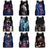 2024 New Mbappe Messi Ronaldo Neymar Football Print Backpack Lunch Bag Pencil Case Set Durable Polyester Cute Geometric Design