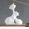 Decor Collection Polyresin Sitting Cat Decoration Animals Statue Sculpture Ornament