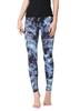 Ashley Yoga Cropped Smoke Print Leggings Women's Pants, Moisture-Wicking, Quick-Drying, Stretch, Length, (03#) YG158,M