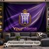 Anderlecht FC Logo Personalized Tapestry Support Custom Name, Wall Art Home Decoration