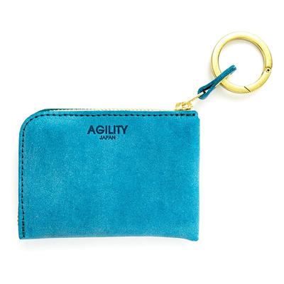 AGILITY affa dragkedja min plånbok kompakt plånbok extra liten plånbok liten mini läder äkta läder läder "Posh" L-formad