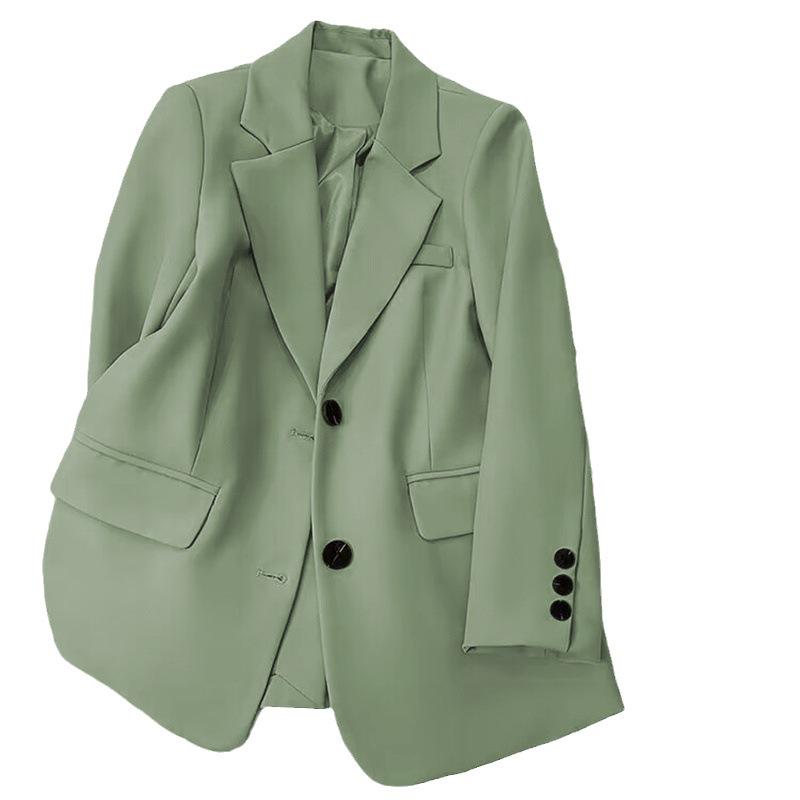 Dámské 2025 Jarní Módní Volné Ležérní Sako – Malá Velikost, Dlouhý Rukáv, Všestranný Design