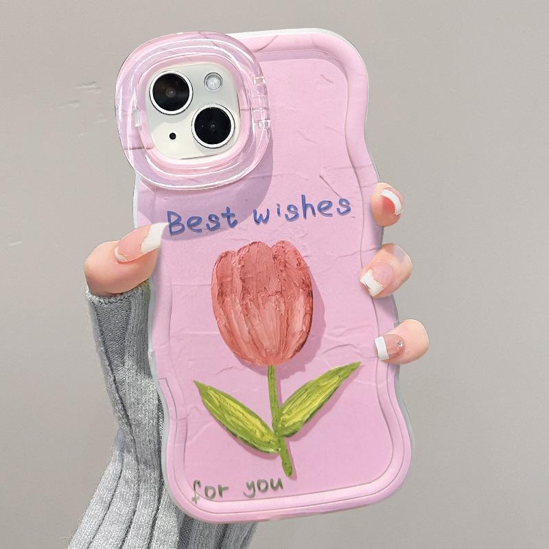 

Масляная живопись Тюльпаны Подходит для чехла для мобильного телефона Apple 15 Promax Opporeno13 Кронштейн 14 Силикон 16 Защитная крышка Redmi K40/K40 Pro