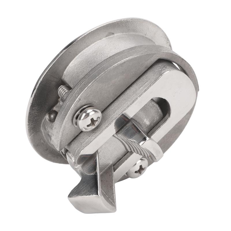 2in Boat Door Hatch Lock Round Locking Style 316 Stainless Steel Flush Pull Slam Latch for RV Marine Home