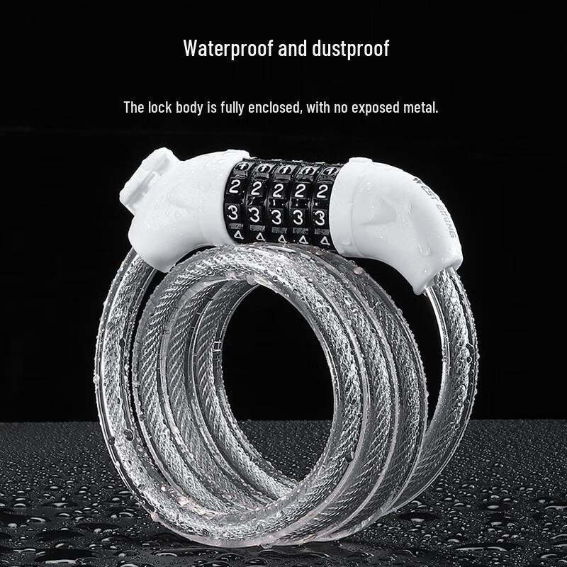 WEST BIKING Portable 5-Digit Password Bike Cable Lock