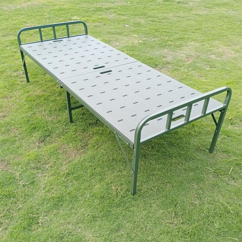 Plastic Steel Emergency Folding Bed