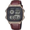 [Casio] CASIO World Time Digital Watch AE-1200WHL-5AV Metallic Brown Brown Leather Band International Model [Used]