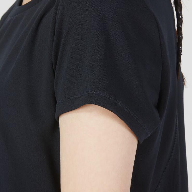 Under Armour Solid Color Sports Fitness Pullover T-Shirt Women Tops Black 23500508-001