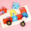Large Wooden Buckle Puzzle for Early Educational Development, Ages 1-4