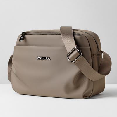 Leichte Crossbody-Tasche aus Nylon für Damen Praktische lässige Umhängetasche mit breitem Riemen Minimalistische Unisex-Sling-Bag für den täglichen Gebrauch