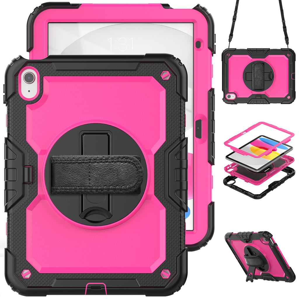 Armor Stand Case Universal for IPad 2025 11" A16 11th 10.9 2022 10th Gen Hybrid Cover with Screen 3-Layers Protection Protector